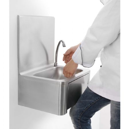 Lavabo commande au genou 400x330x570