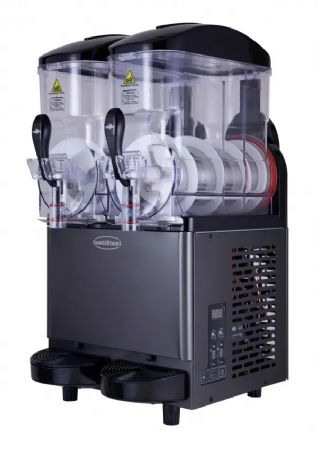 Machine  granitas professionnelle noire 2x12 litres - 290x570x945 mm