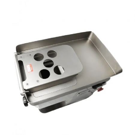 Trancheur  viande professionnel en inox monophas avec capacit de 250 KG/H