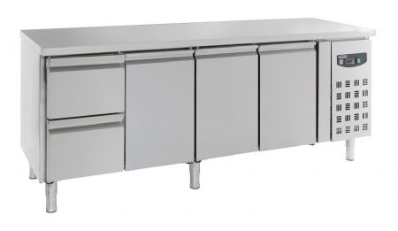 Table rfrigre professionnelle 3 portes et 2 tiroirs 2230x700x850