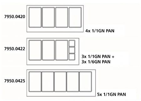 Table rfrigre professionnelle ptisserie avec 2 portes vitres 4x 1/1 gn  1510x800x1365