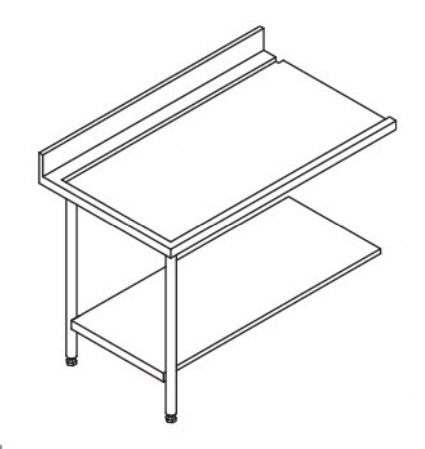 Table entre/sortie pour machines  paniers 500 x 500 ou 600 x 500 - 80203