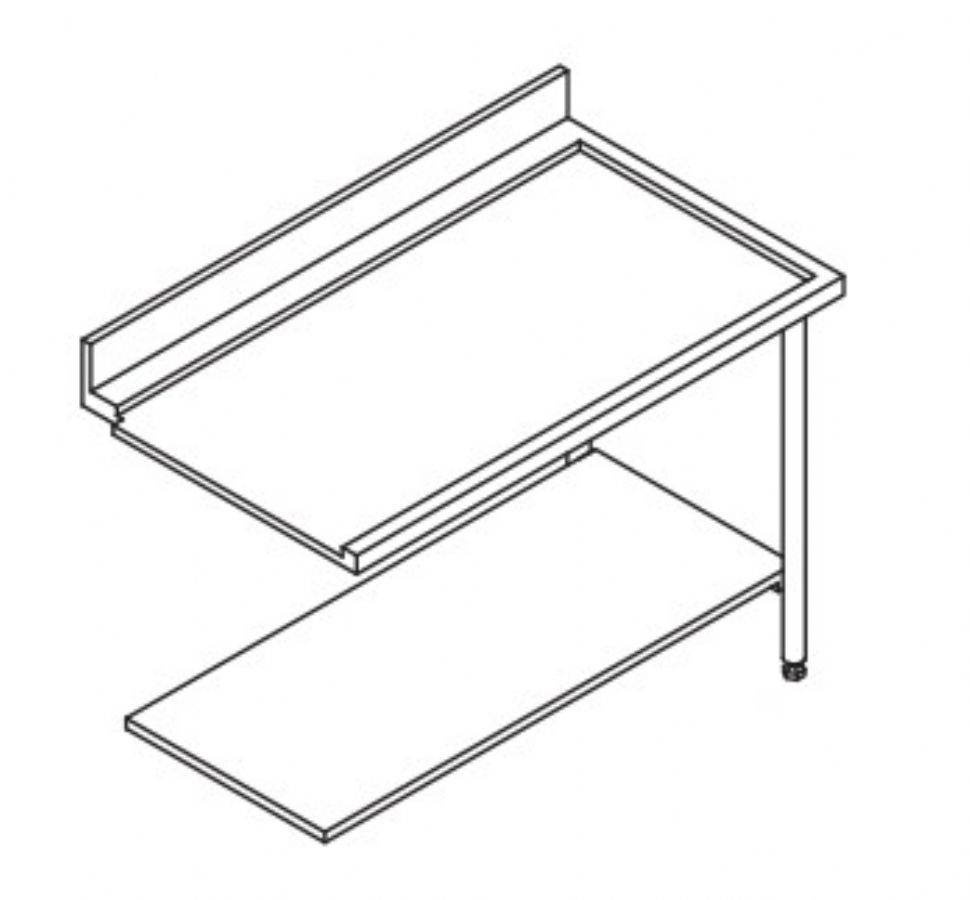 Table entre/sortie pour machines  paniers 500 x 500 ou 600 x 500 - 80204