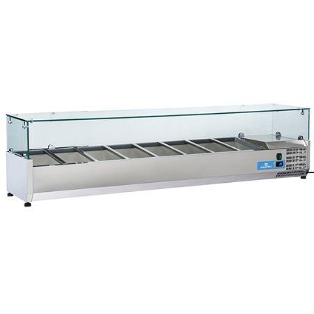 Saladette rfrigre professionnelle  poser 8x GN 1/3 temp +2/+8C