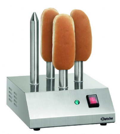 Toaster  hot-dogs avec base carre et 4 broches - 190 W