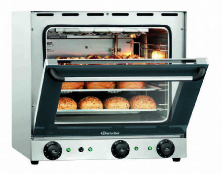 Four  convection professionnel monophas 4 niveaux 438x315 mm avec fonction gril - 600x610x580 mm