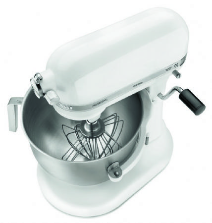 Batteur-mlangeur professionnel blanc avec bol inox 6,9 litres - 325 W