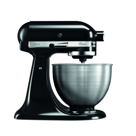 Batteur-mlangeur professionnel noir avec bol inox 4,28 litres - 358x221x353 mm