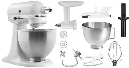 Batteur-mlangeur professionnel blanc 4,28 litres - 358x221x353 mm