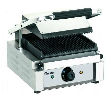 Grill contact panini 1 zone rainure - 290x395x210 mm