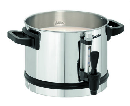 Distributeur de lait en marmite inox - 4 litres