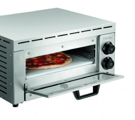 Four  pizza professionnel monophas 1 chambre pour 1 pizza  33,5 cm - 510x420x250 mm