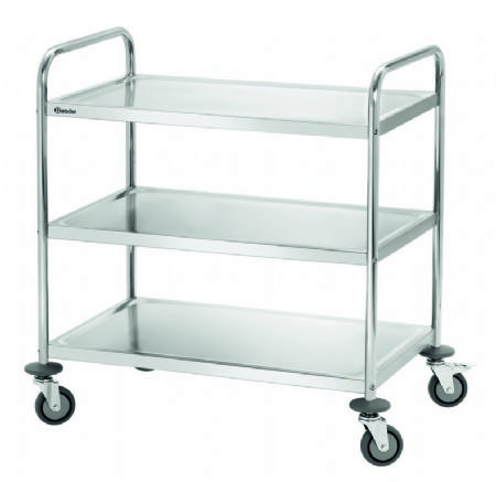 Chariot de service en acier 3 tages - 920x600x945 mm