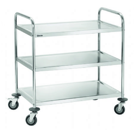 Chariot de service en acier 3 tages - 920x600x945 mm