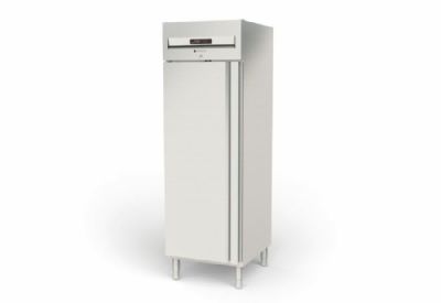 Armoire ngative inox GN2/1 avec 1 porte pleine isolation 75 mm - 645 litres