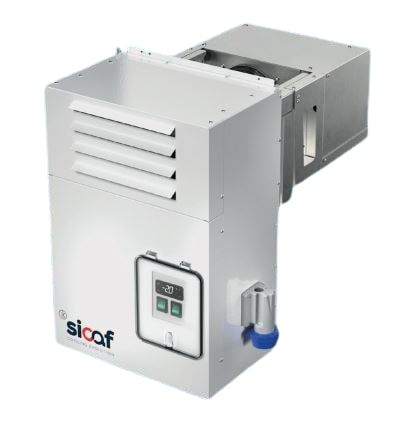 GROUPE MONOBLOC FRIGORIFIQUE SPÉCIAL EXTÉRIEUR A CHEVAL -5 à 5°C 10,7m3 6,7m3 gaz R455A GROUPE MONOBLOC FRIGORIFIQUE SPÉCIAL EXTÉRIEUR A CHEVAL -5 à 5°C 10,7m3 6,7m3 gaz R455A