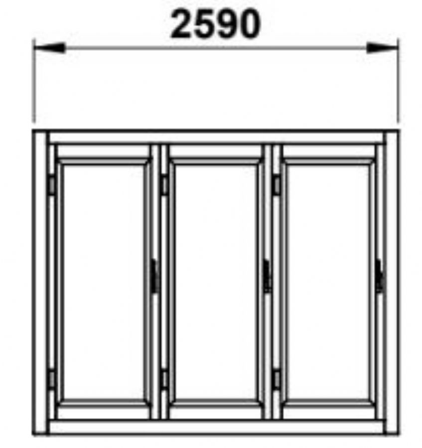 Armoire frigorifique dmontable ngative 3 portes