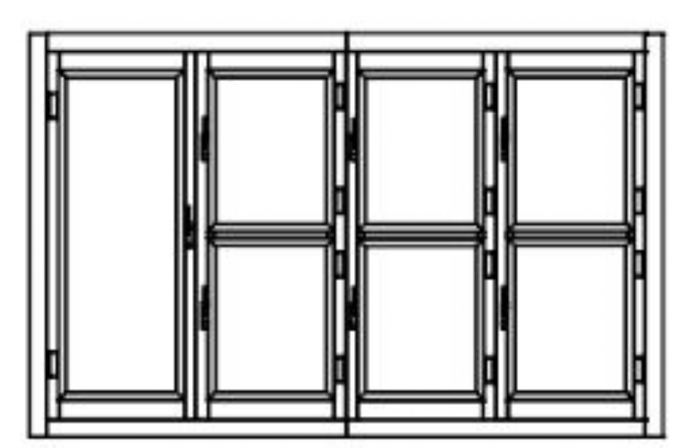 Armoire frigorifique dmontable ngative 1 porte + 6 portillons