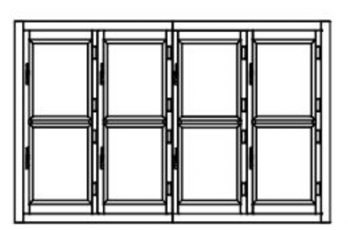 Armoire frigorifique dmontable ngative 8 portillons