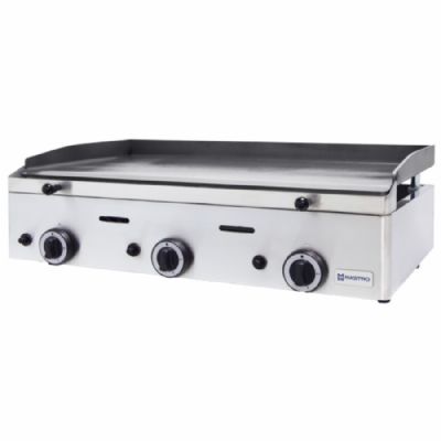 Plaque grill gaz de table surface lisse avec 3 zones puissance 8,25 kW - 510 x 820 x 260 mm Plaque grill gaz de table surface lisse avec 3 zones puissance 8,25 kW - 510 x 820 x 260 mm