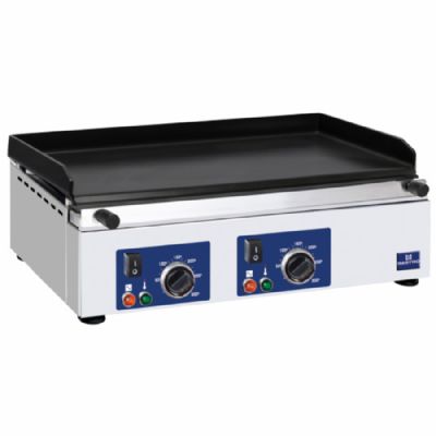 Plaque grill électrique de comptoir 2 zones lisse monophasé puissance 3,5 kW - 460 x 600 x 250 mm Plaque grill électrique de comptoir 2 zones lisse monophasé puissance 3,5 kW - 460 x 600 x 250 mm