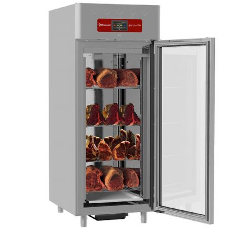 Armoire de maturation dry aging  pour viande 850 litres ventile, 1 porte vitre, 20xGN 2/1 790x1095x2025 mm