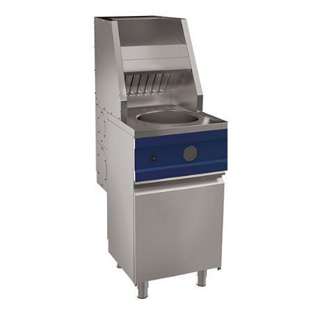 Friteuse  gaz de 1x 13 litres sur meuble avec porte