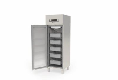 Armoire  casiers positive inox avec 1 porte pleine et 5 bacs isolation 75 mm - 337 litres