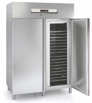 Armoire ptissire positive inox avec 2 portes pleines 600x400 - 1404 litres