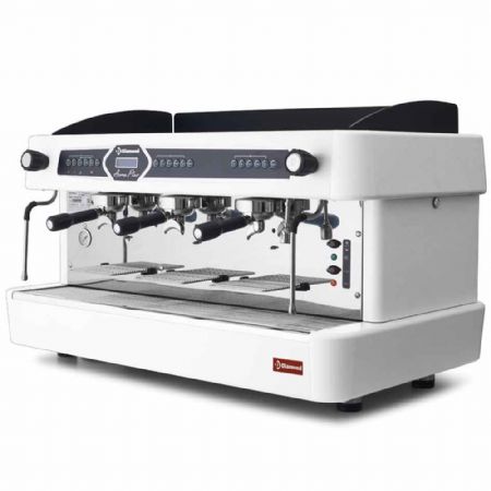 Machine  caf professionnelle 3 groupes, automatique.(avec display) BLANC