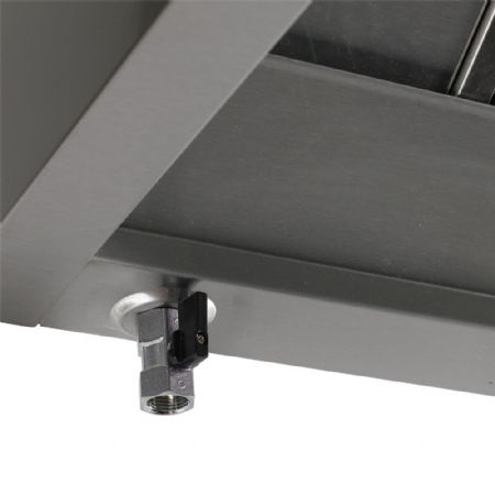 Hotte murale  induction et compensation  2000x1300x500