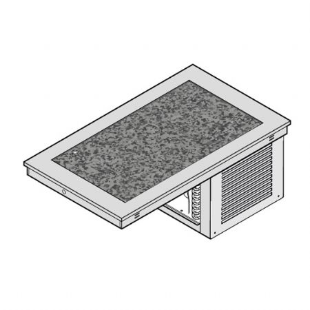 Plan professionnel rfrigr statique en granite groupe rfrigre incorpore 3x GN 1/1