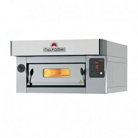 Four  pizza - Srie CL - 1 chambre - 6 pizzas - Commandes digitales Finition - Inox