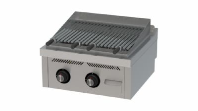 Plaque barbecue de table professionnelle  gaz 15,2 kW - 600x600x410 mm