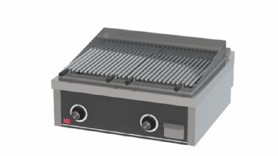 Plaque barbecue de table professionnelle  gaz 17,4 kW - 800x750x410 mm