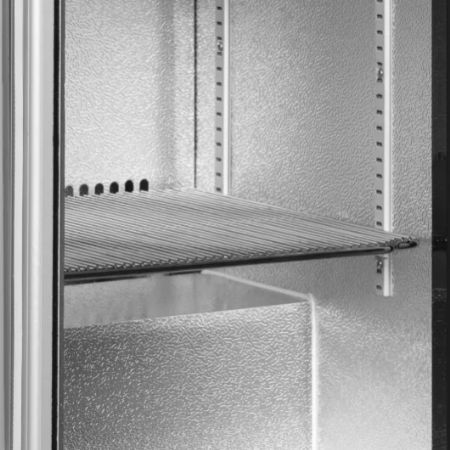 Arrire de bar professionnel en inox  2 portes vitres coulissantes R600a - 900x515x870 mm