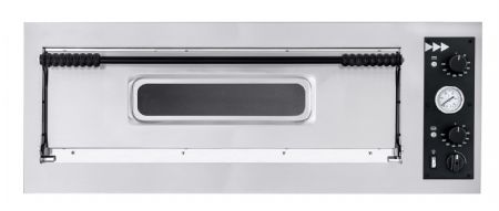 Four  pizza lectrique professionnel large inox 1 chambre 4 pizzas de 35 cm