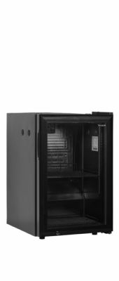 Rfrigrateur de lait pour machine  caf noir avec une porte vitre battante 60 L - 432 x 496 x 668 mm