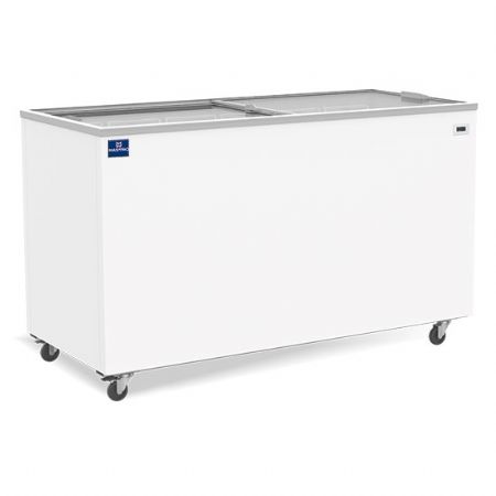 conglateur bahut professionnel capacit 400 litres avec couvercles coulissantes en verre -14/-24C