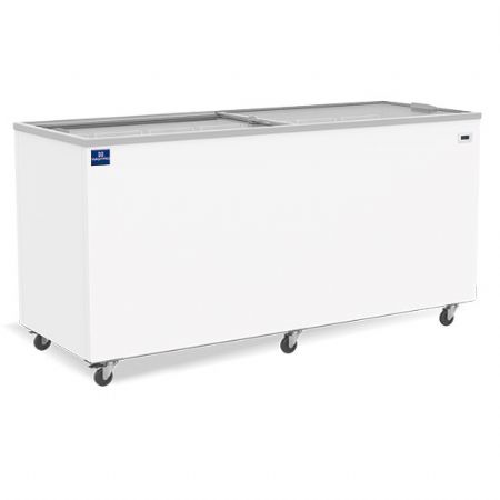 conglateur bahut professionnel capacit 490 litres avec couvercles coulissantes en verre -14/-24C