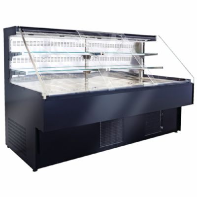 Armoire murale réfrigérée noire ventilée 2 étagères température +2/+4°C et capacité 455 L Armoire murale réfrigérée noire ventilée 2 étagères température +2/+4°C et capacité 455 L