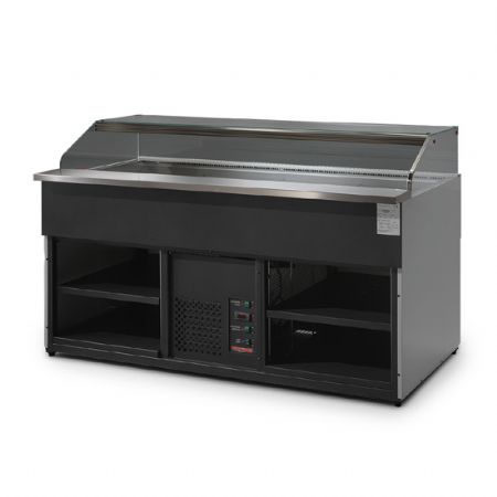 Comptoir avec vitrine rfrigre ptisserie ventil 2227 mm avec vitre vertical +2/+5C