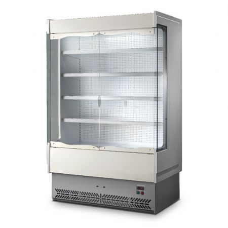 Vitrine rfrigre murale longueur 1330 mm avec 4 tagres et portes battantes +3/+5C - produits laitiers