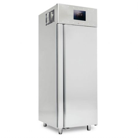 Armoire rfrigrateur professionnelle 700 litres en inox GN 2/1 - temp 2/+8C isolation 85 mm - WiFi