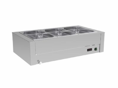 Bain-marie  eau de table 3x GN1/1-150 - 1120x650x280 mm