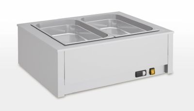 Bain-marie sec de table 2x GN1/1-100 - 790x650x280 mm