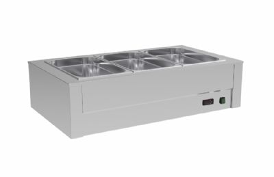 Bain-marie sec de table 3x GN1/1-100 - 1120x650x280 mm