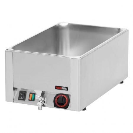 Bain marie pour cuisine professionnelle lectrique GN 1/1 - 150 mm  poser avec vidange