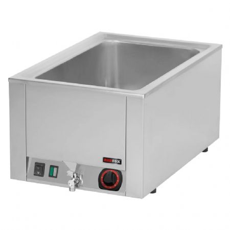 Bain marie pour cuisine professionnelle lectrique GN 1/1 - 200 mm  poser avec vidange