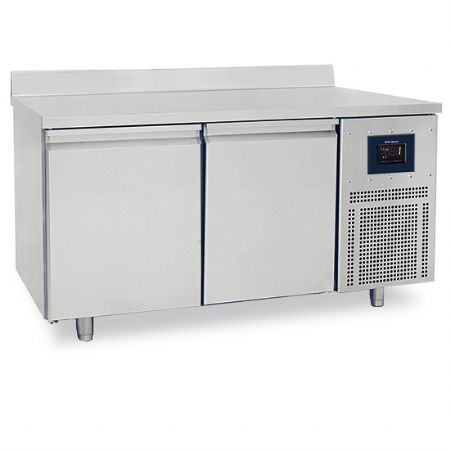 Meuble rfrigr ptisserie 2 portes 600x400 mm plan en inox avec dosseret -2/+8C - WiFi